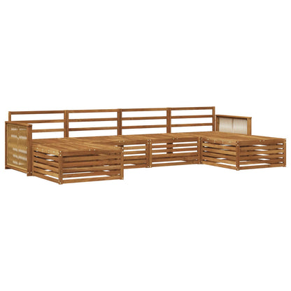 Sofa Sets 6 pcs Solid Acacia Wood
