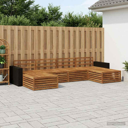 Sofa Sets 6 pcs Solid Acacia Wood