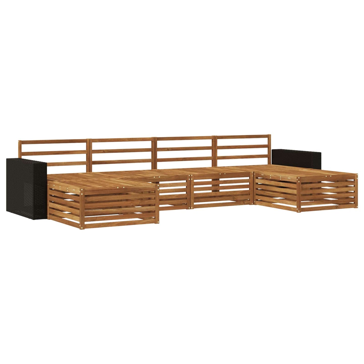 Sofa Sets 6 pcs Solid Acacia Wood