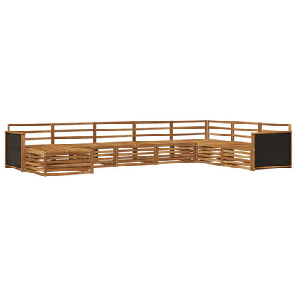 Outdoor Sofa Set 8 pcs Natural
