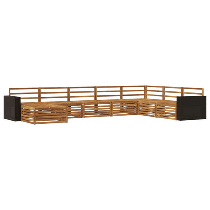 Outdoor Sofa Set 8 pcs Natural