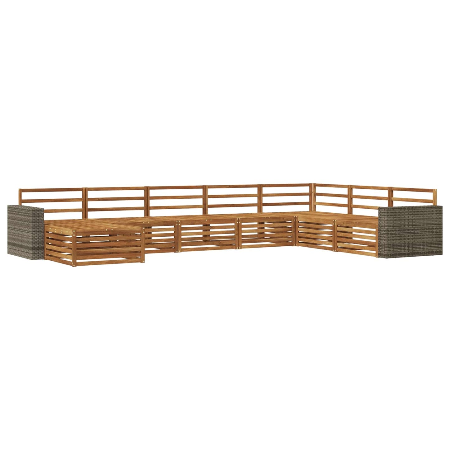 Outdoor Sofa Set 8 pcs Natural