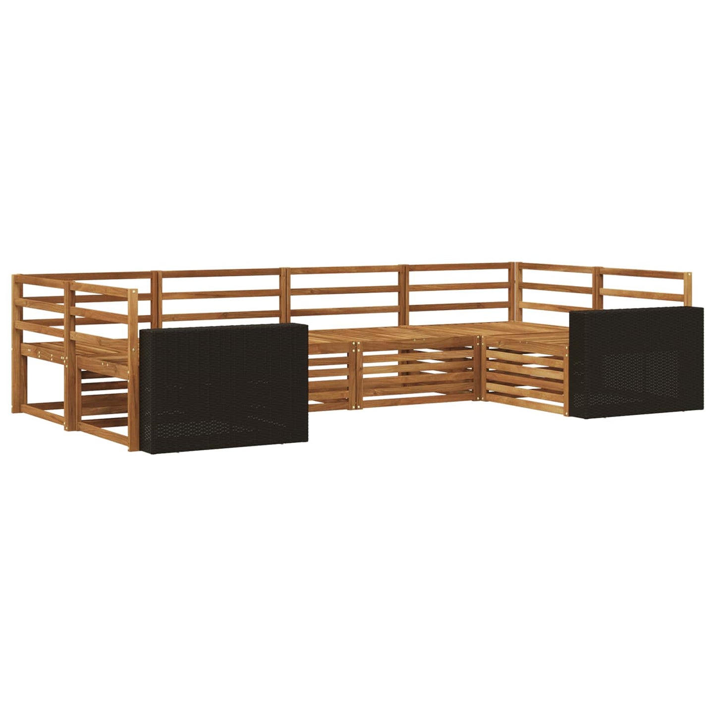 Outdoor Sofa Set 6 pcs Natural