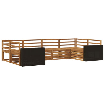 Outdoor Sofa Set 6 pcs Natural