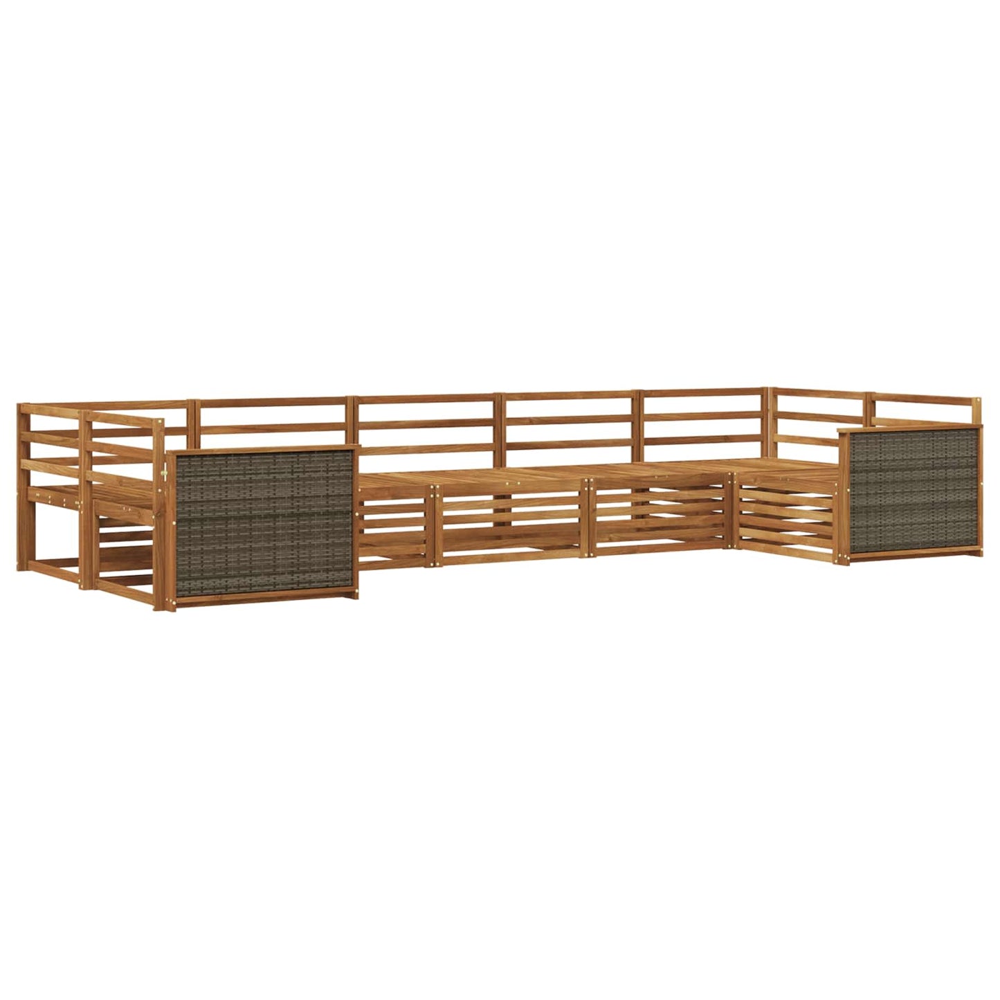 Outdoor Sofa Set 7 pcs Natural