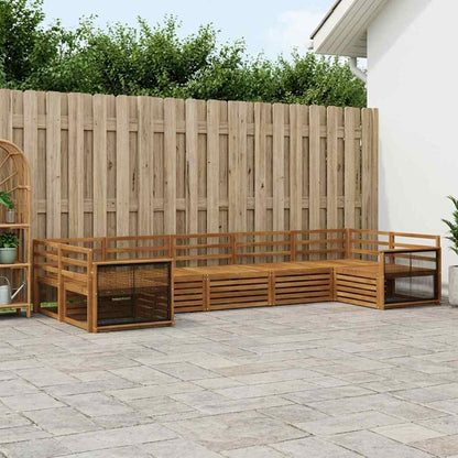 Outdoor Sofa Set 7 pcs Natural
