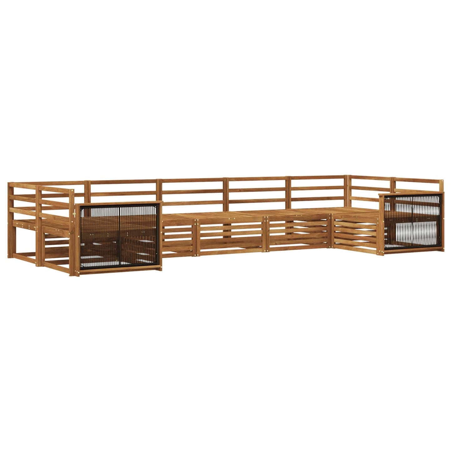 Outdoor Sofa Set 7 pcs Natural