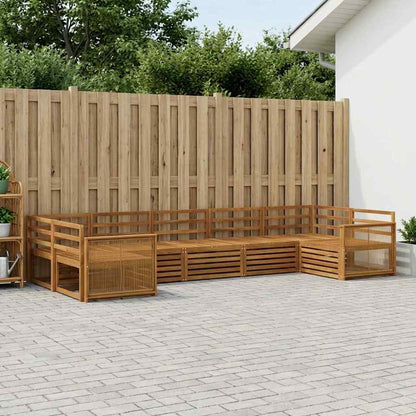 Outdoor Sofa Set 7 pcs Natural