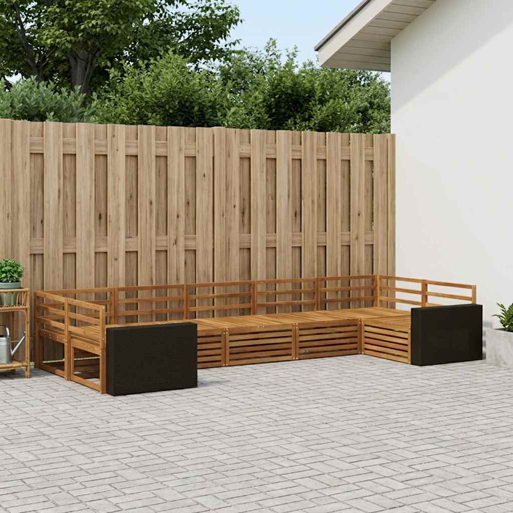 Outdoor Sofa Set 7 pcs Natural