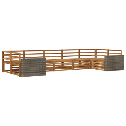 Outdoor Sofa Set 7 pcs Natural