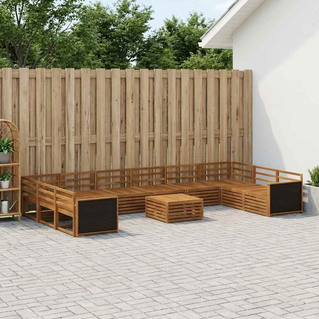 Sofa Sets 11 pcs Solid Acacia Wood