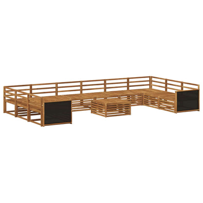 Sofa Sets 11 pcs Solid Acacia Wood