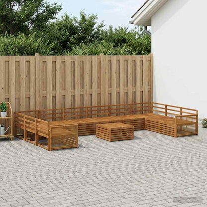 Sofa Sets 11 pcs Solid Acacia Wood