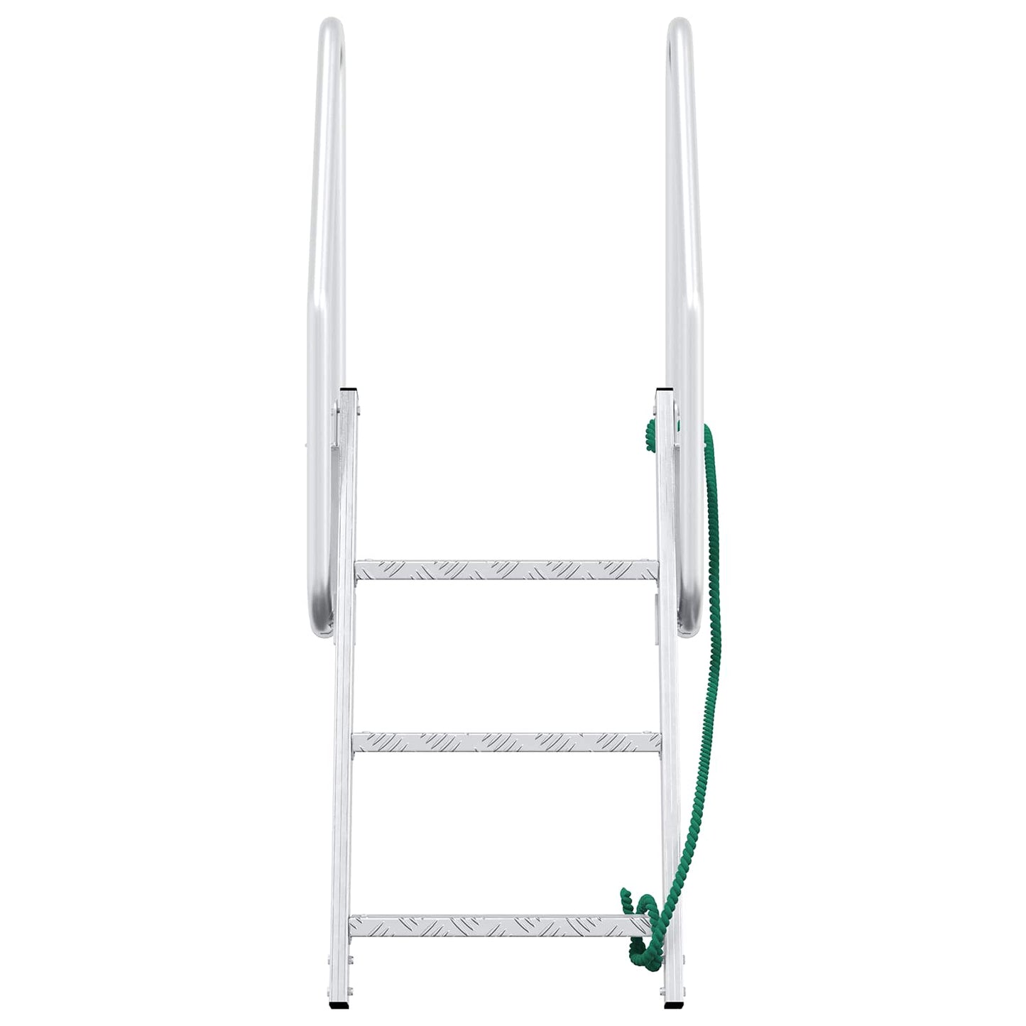 3-Step Dock Ladder Silver 58 x 77 x 144 cm Aluminium