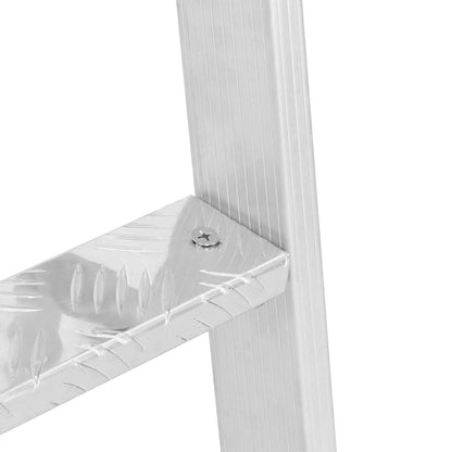 4-Step Dock Ladder Silver 58 x 77 x 166 cm Aluminium