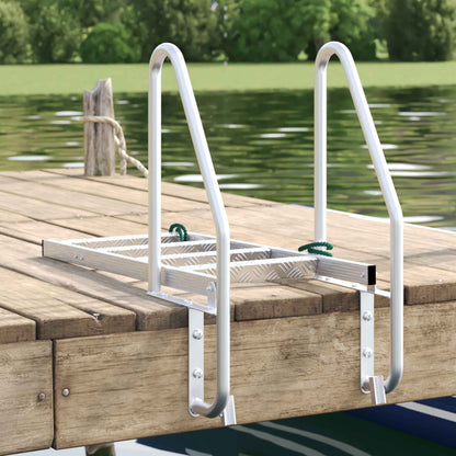 4-Step Dock Ladder Silver 58 x 77 x 166 cm Aluminium