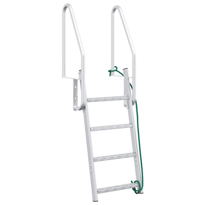 4-Step Dock Ladder Silver 58 x 77 x 166 cm Aluminium