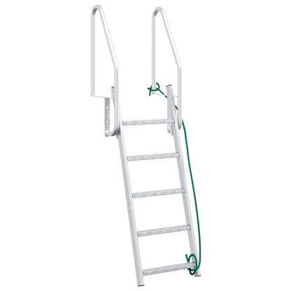 5-Step Dock Ladder Silver 58 x 77 x 191 cm Aluminium