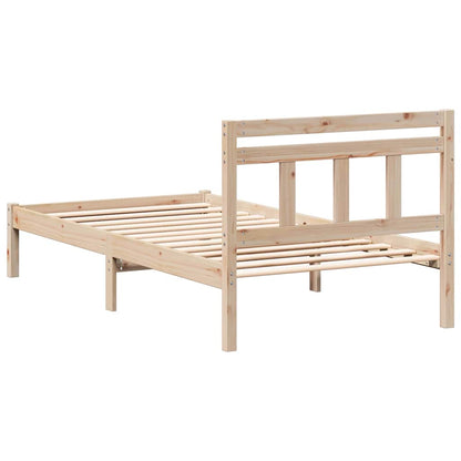 Bed Frame Brown 80 x 200 cm Solid Pine Wood
