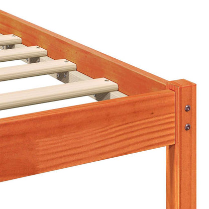 Bed Frame Brown 90 x 200 cm Solid Pine Wood