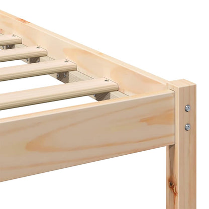 Bed Frame Brown 90 x 190 cm Solid Pine Wood