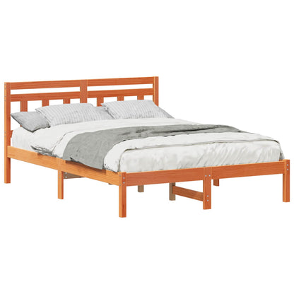 Bed Frame Brown 120 x 200 cm Solid Pine Wood