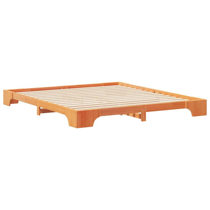 Bed Frame Brown 180 x 210 cm Solid Pine Wood