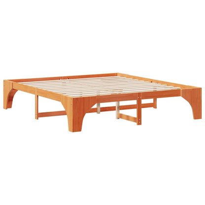 Bed Frame Brown 180 x 200 cm Solid Pine Wood