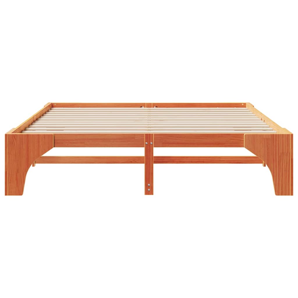 Bed Frame Brown 180 x 200 cm Solid Pine Wood
