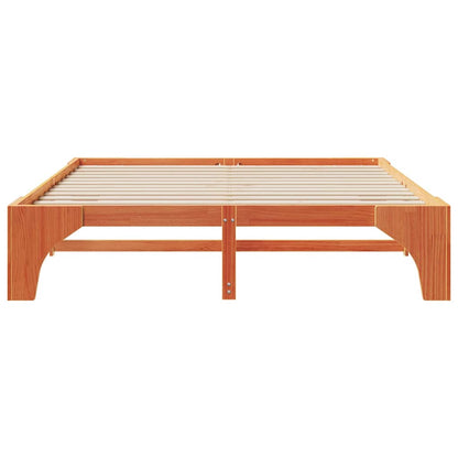 Bed Frame Brown 180 x 200 cm Solid Pine Wood
