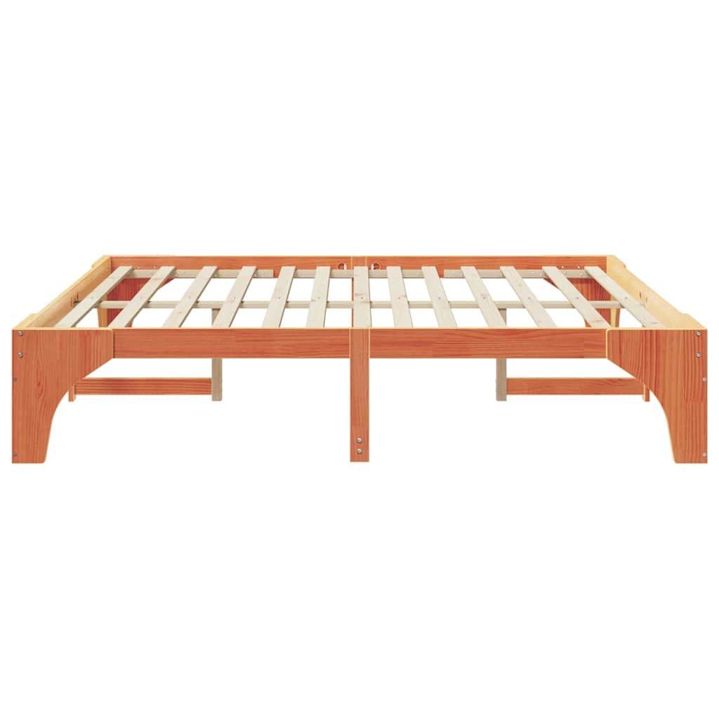 Bed Frame Brown 180 x 200 cm Solid Pine Wood