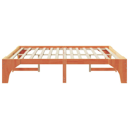 Bed Frame Brown 180 x 200 cm Solid Pine Wood