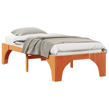 Bed Frame Brown 90 x 200 cm Solid Pine Wood