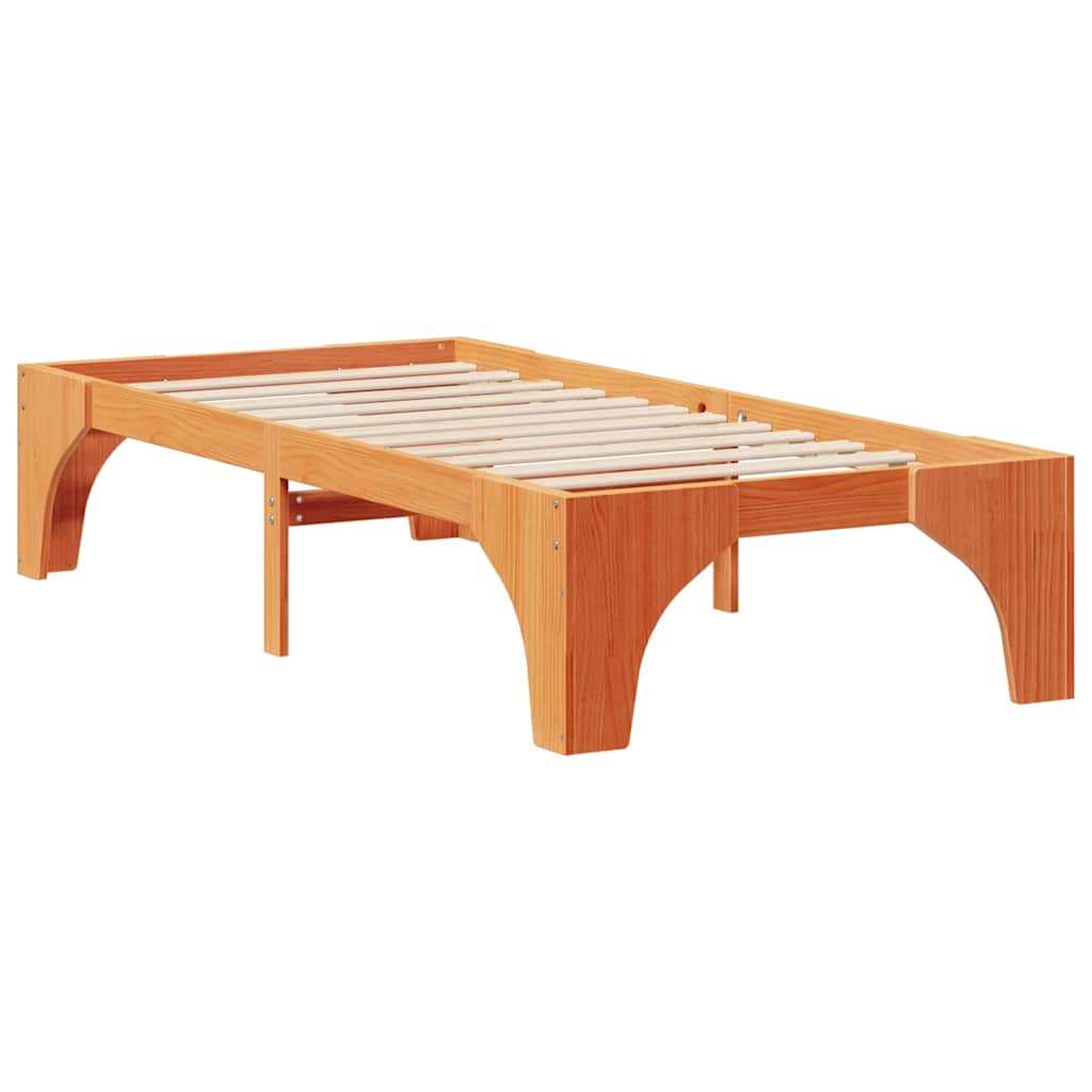 Bed Frame Brown 80 x 200 cm Solid Pine Wood