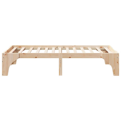 Bed Frame Brown 90 x 190 cm Solid Pine Wood