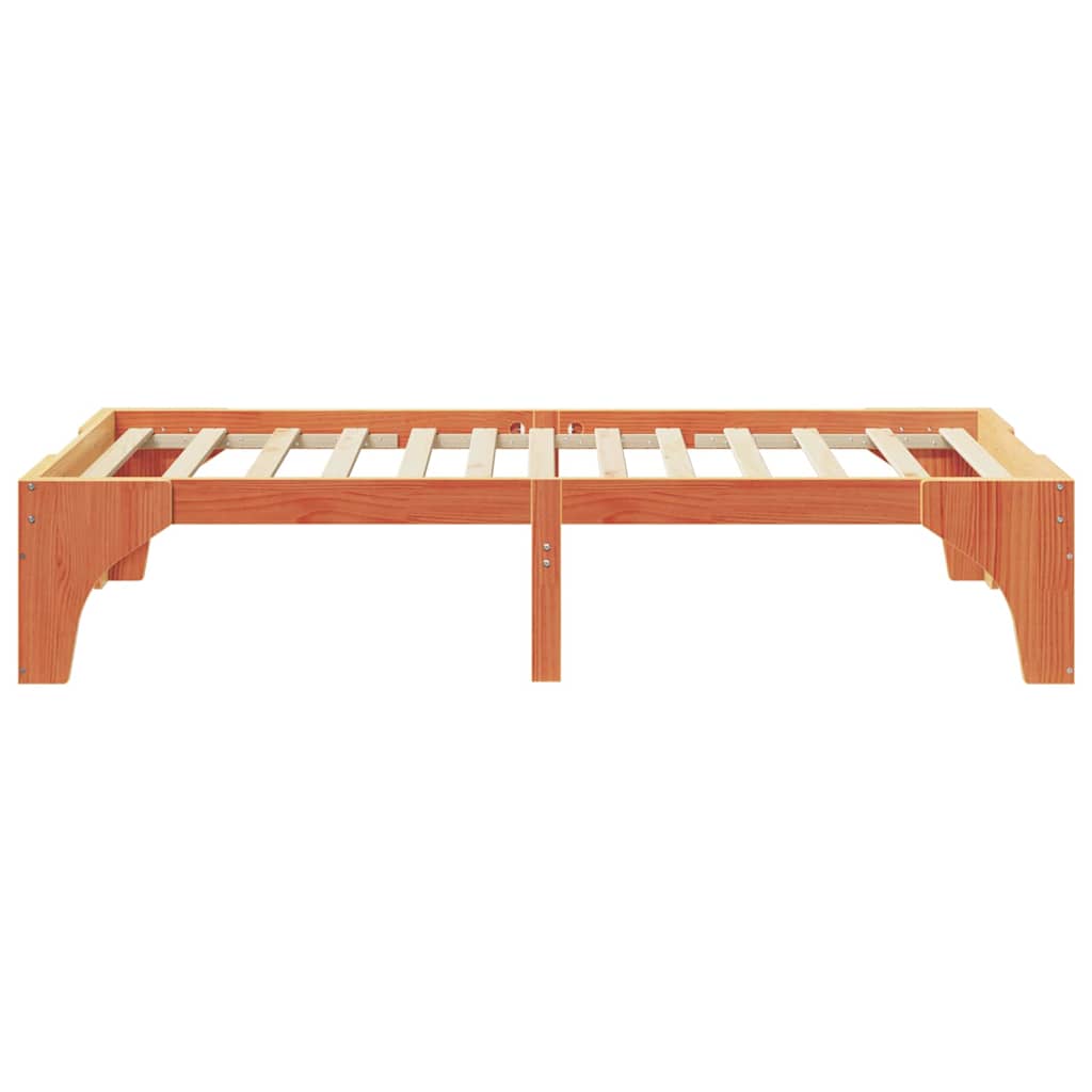 Bed Frame Brown 90 x 190 cm Solid Pine Wood