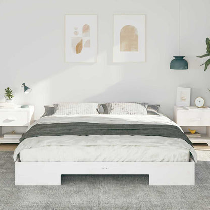 Bed Frame White 200 x 200 cm