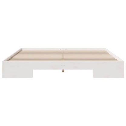 Bed Frame White 200 x 200 cm