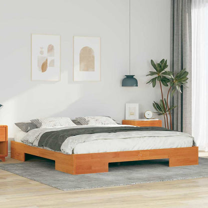 Bed Frame Brown 200 x 200 cm