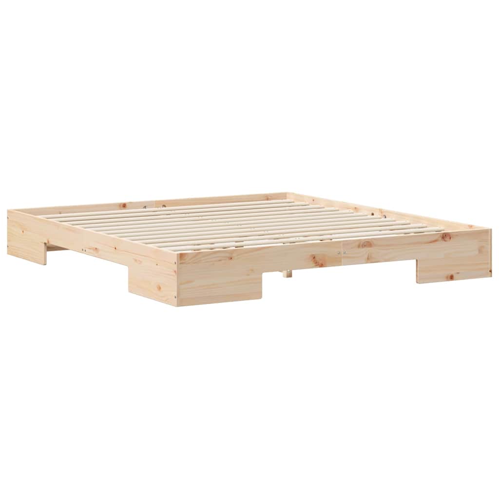 Bed Frame Brown 180 x 200 cm