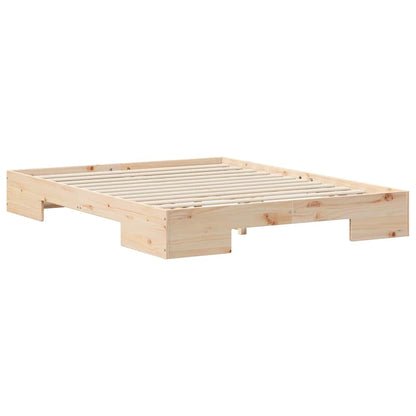 Bed Frame Brown 140 x 200 cm
