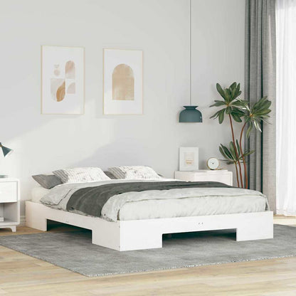 Bed Frame White 140 x 200 cm