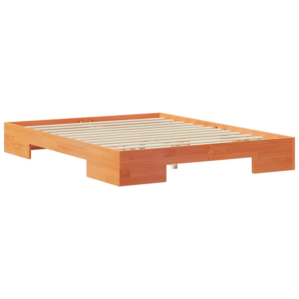 Bed Frame Brown 140 x 200 cm