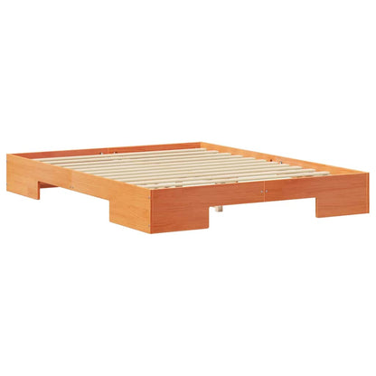 Bed Frame Brown 140 x 200 cm