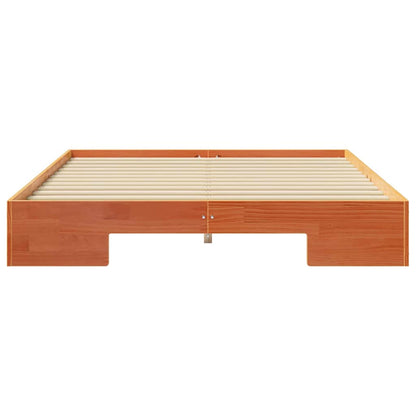 Bed Frame Brown 140 x 200 cm