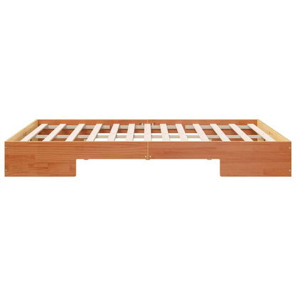 Bed Frame Brown 140 x 200 cm