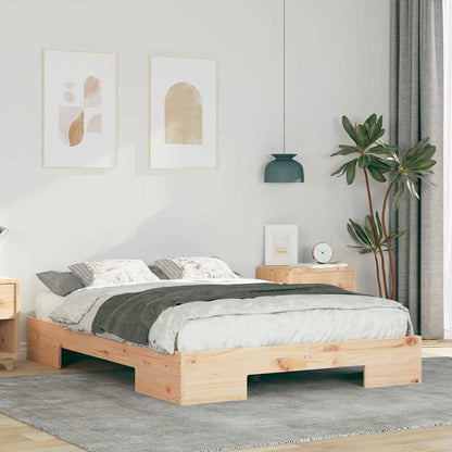 Bed Frame Brown 120 x 200 cm