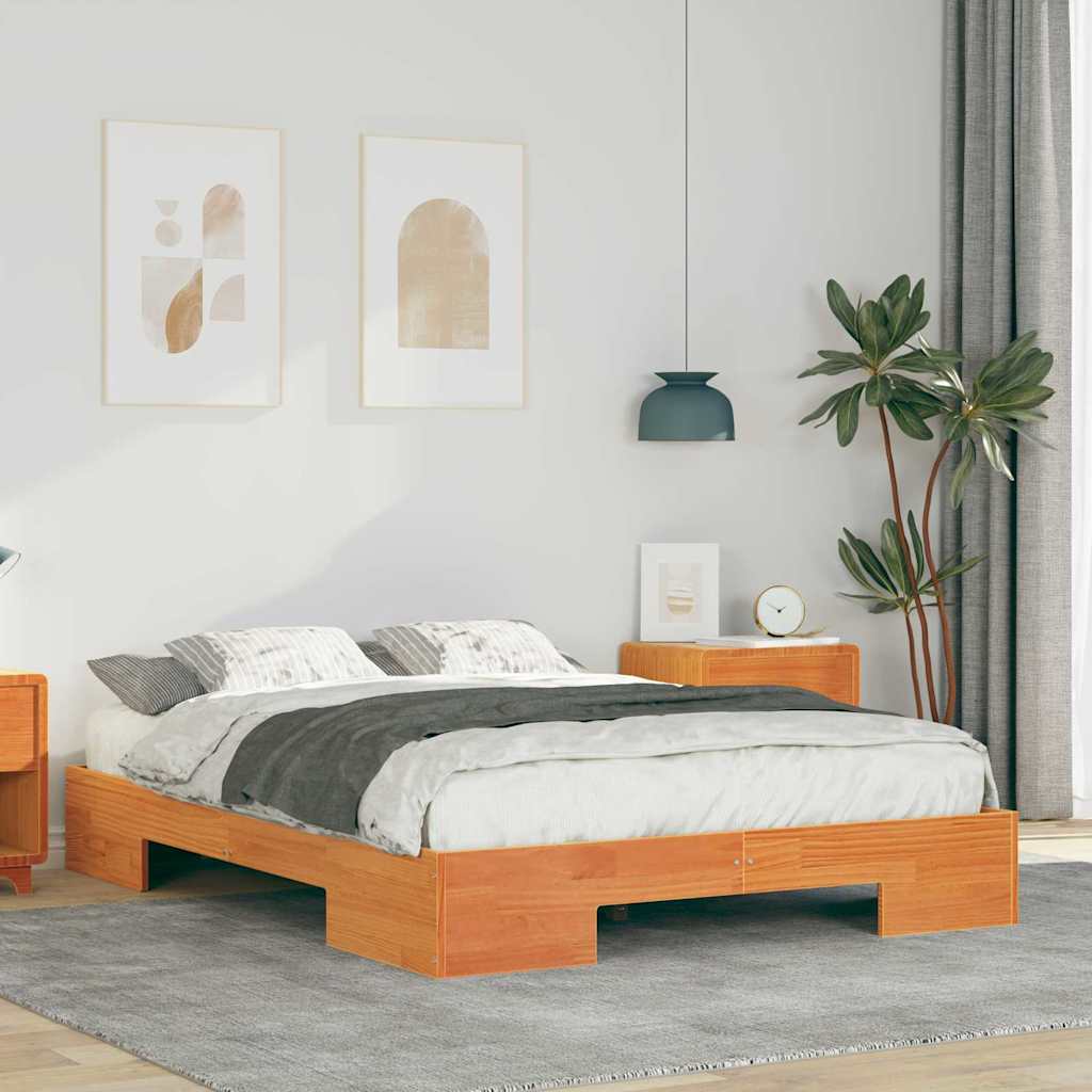 Bed Frame Brown 120 x 200 cm