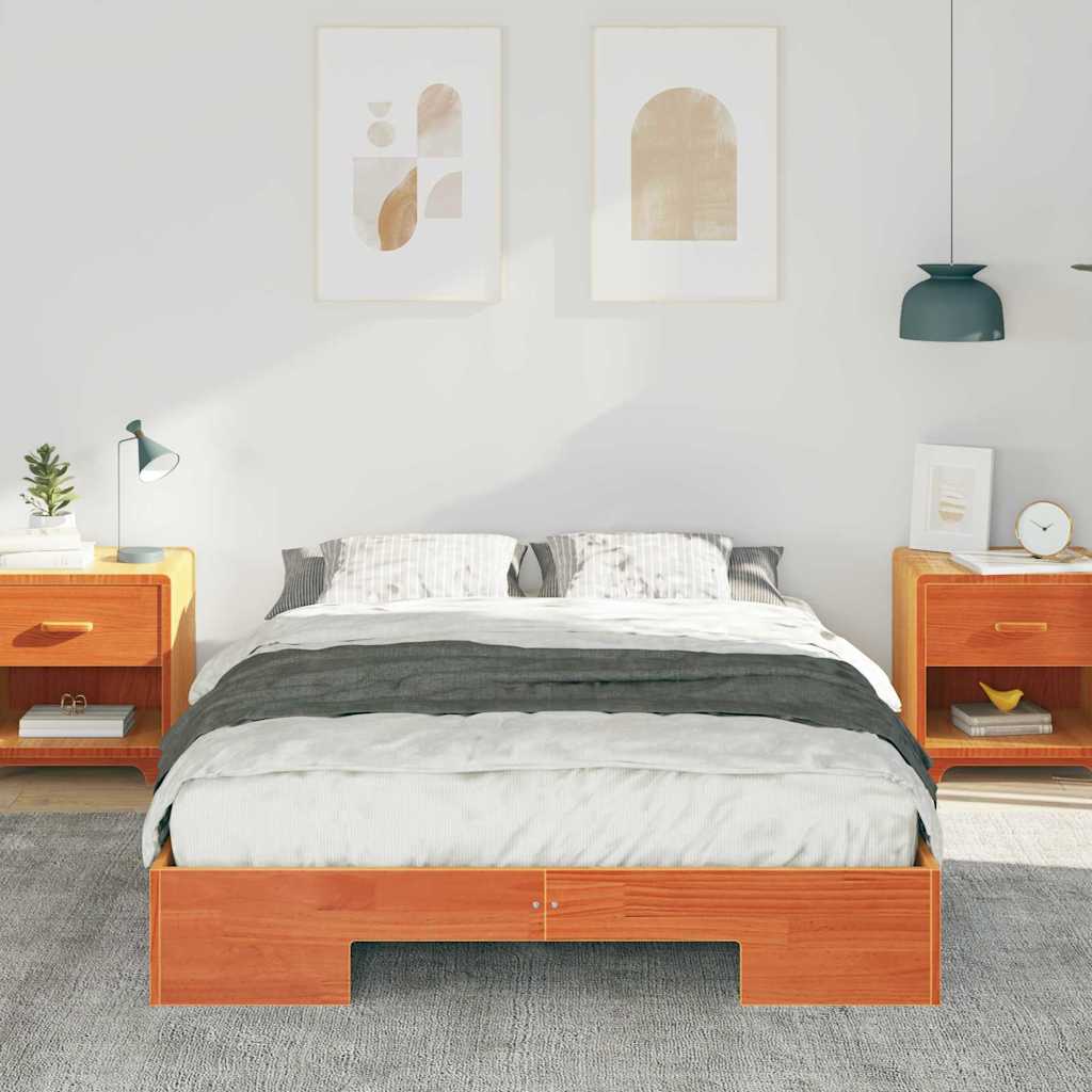 Bed Frame Brown 120 x 200 cm