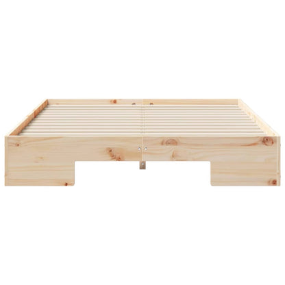 Bed Frame Brown 135 x 190 cm